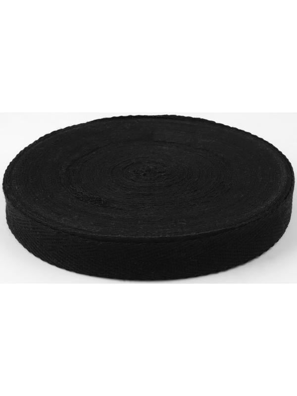 Лента киперная, 20 мм, 50 ± 1 м, плотность 3,33 гр/м, цвет чёрный