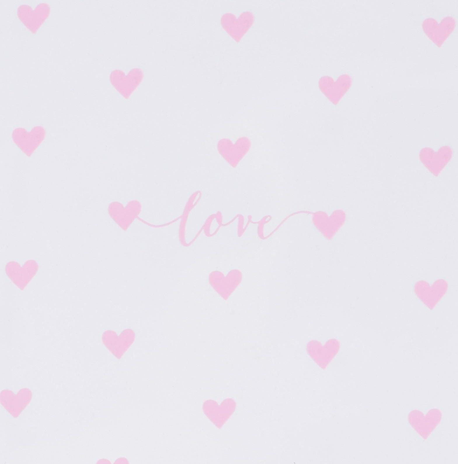 Пленка глянцевая «Сердца», 0,6 х 8 м