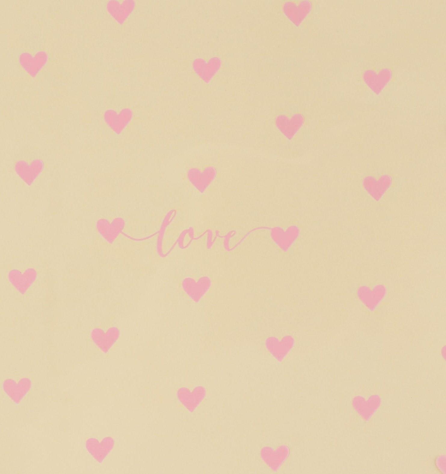 Пленка глянцевая «Сердца», 0,6 х 8 м