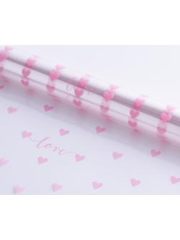 Пленка глянцевая «Сердца», 0,6 х 8 м