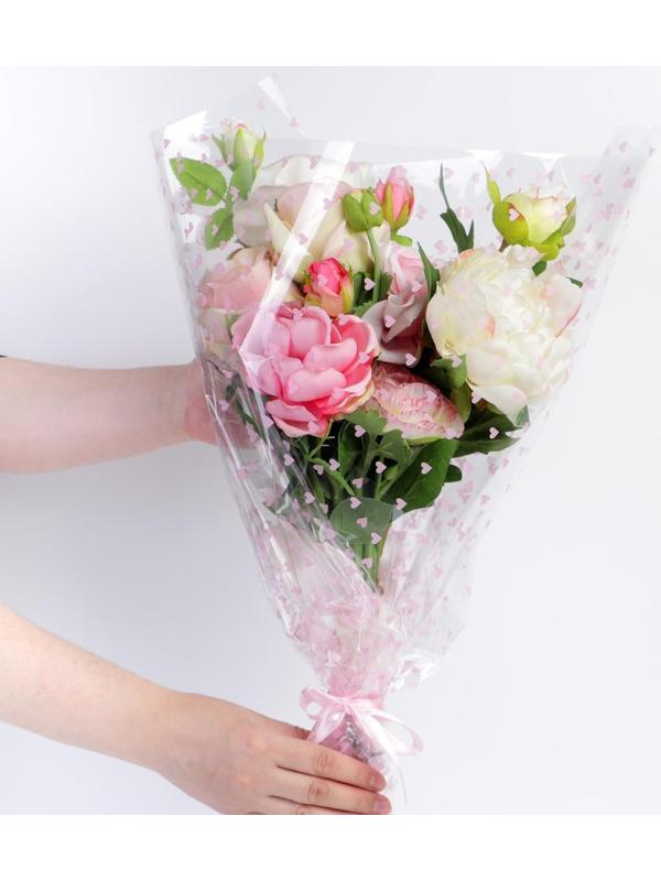 Пленка глянцевая «Сердца», 0,6 х 8 м