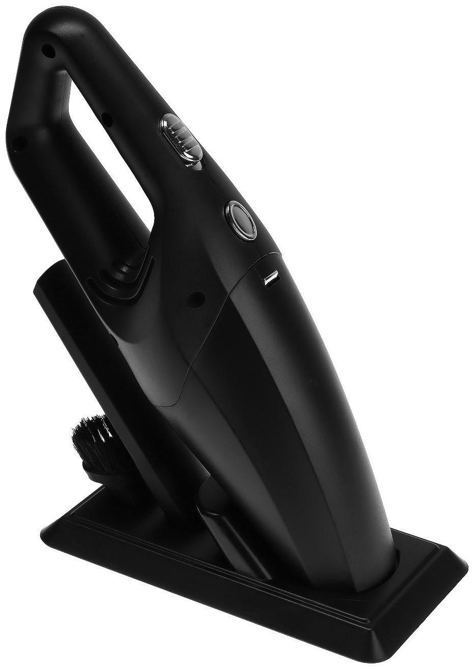 Пылесос автомобильный, беспроводной, 2 насадки, 120 Вт, 12 В, черный