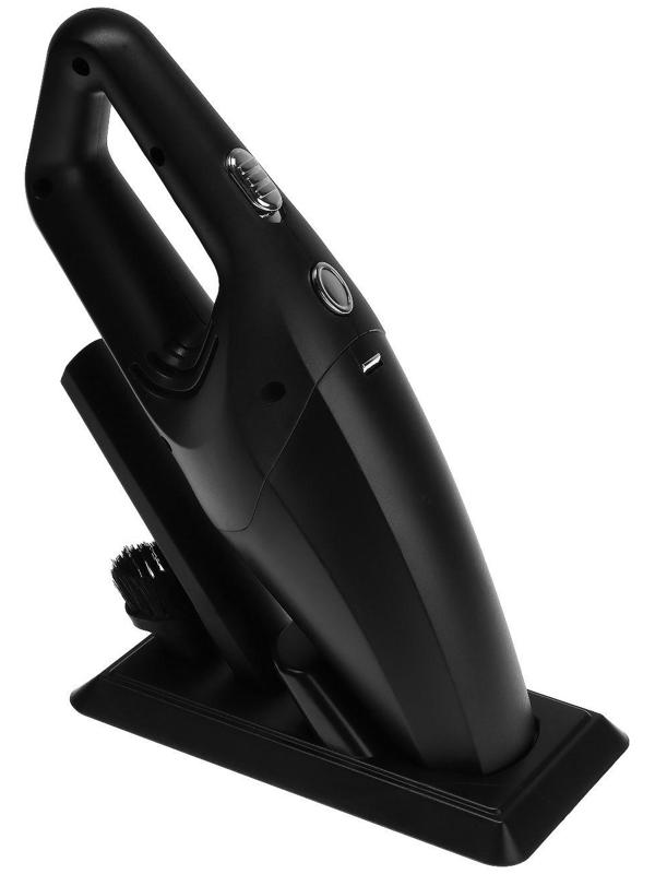 Пылесос автомобильный, беспроводной, 2 насадки, 120 Вт, 12 В, черный