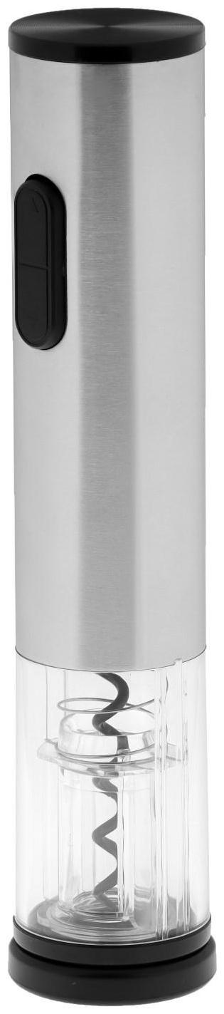 Штопор электрический LuazON LSH-07, от батареек, металл, серый