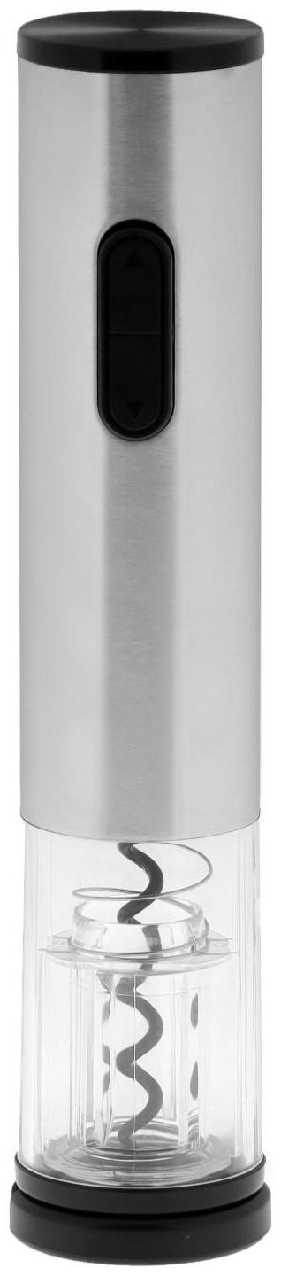 Штопор электрический LuazON LSH-07, от батареек, металл, серый