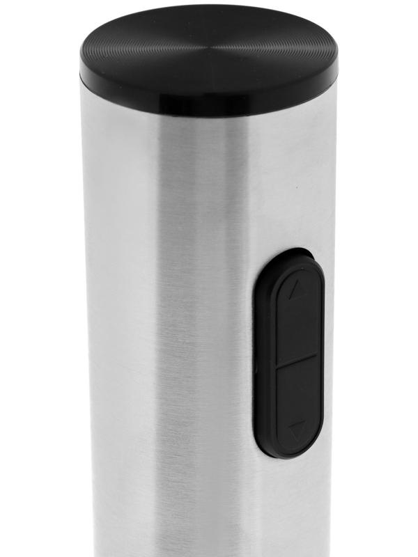 Штопор электрический LuazON LSH-07, от батареек, металл, серый