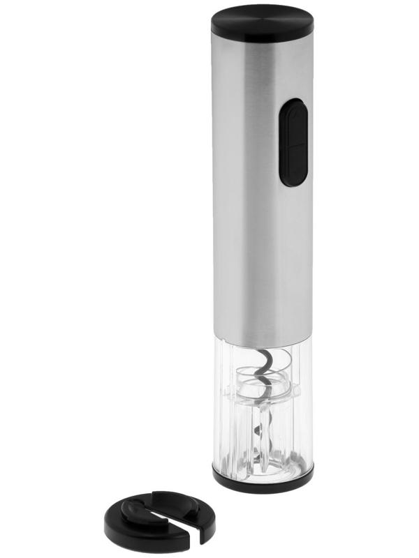 Штопор электрический LuazON LSH-07, от батареек, металл, серый