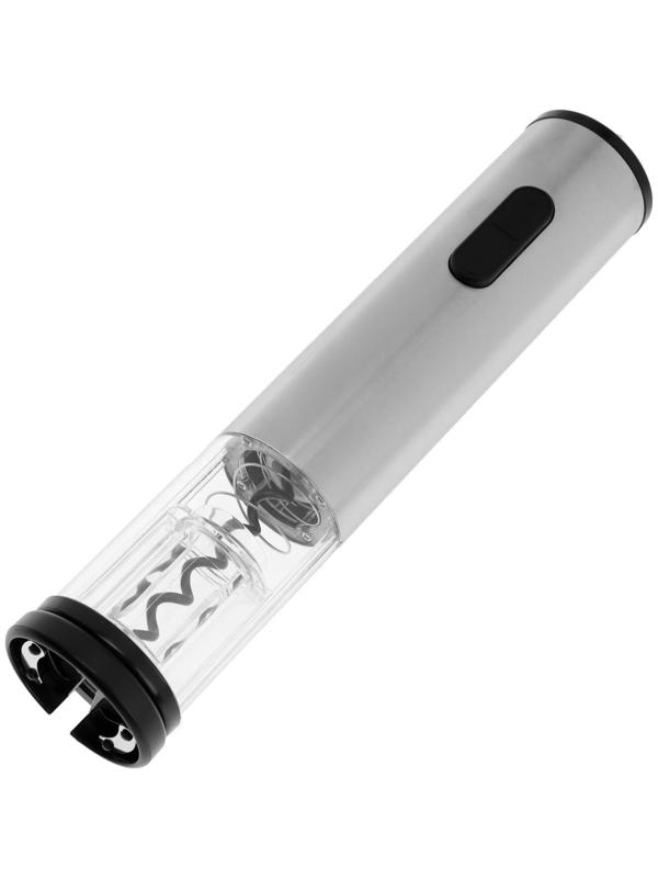 Штопор электрический LuazON LSH-07, от батареек, металл, серый