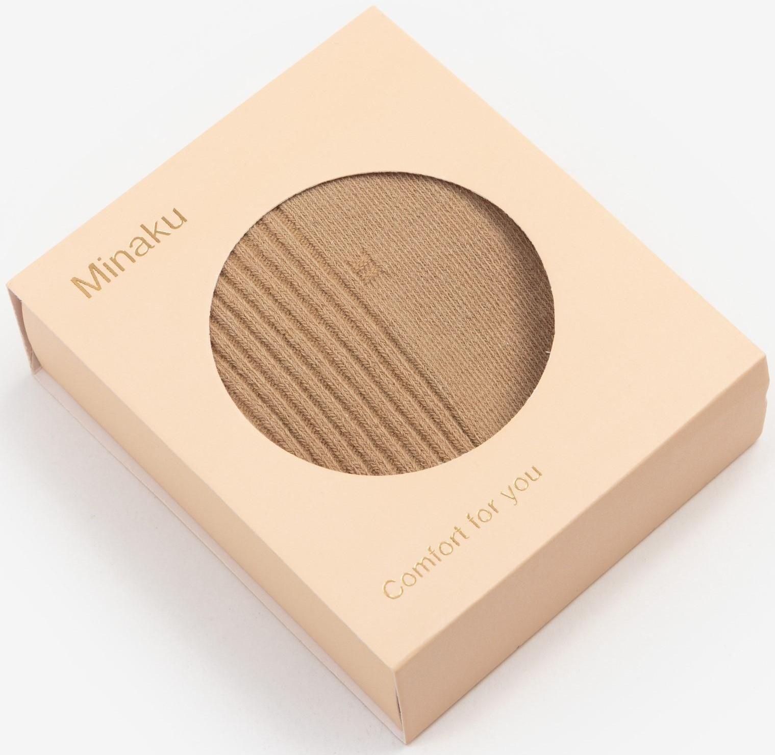 Носки женские MINAKU цвет бежевый, размер 36-39 (23-25 см)