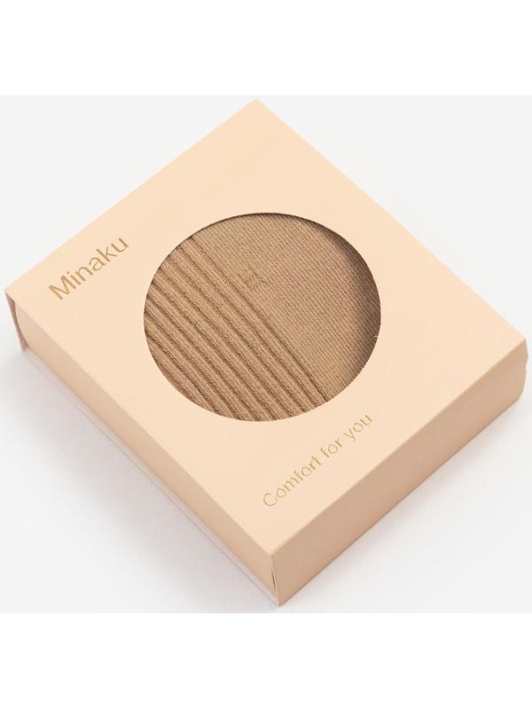 Носки женские MINAKU цвет бежевый, размер 36-39 (23-25 см)