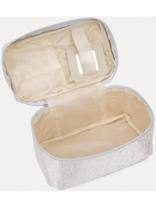 Косметичка на молнии, цвет серый