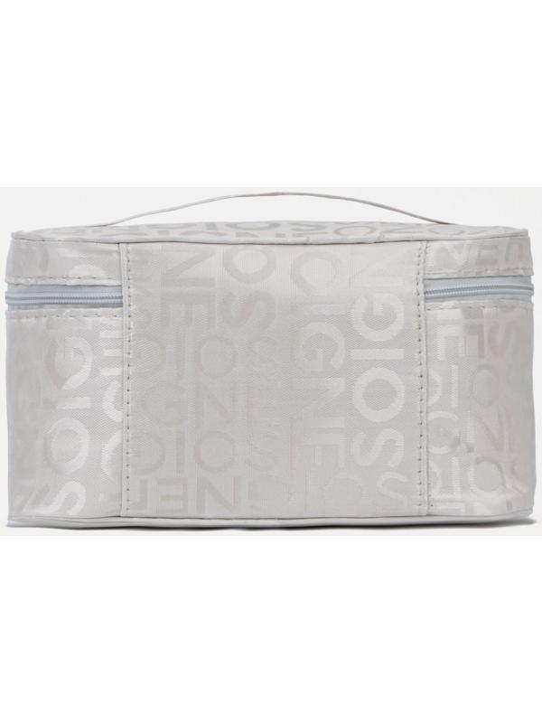 Косметичка на молнии, цвет серый