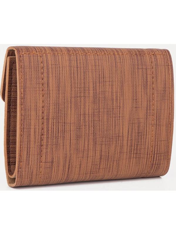 Кошелёк на кнопке, цвет коричневый