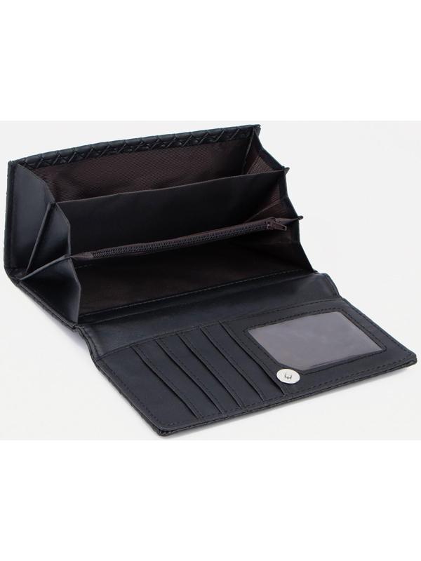 Кошелёк на магните, цвет чёрный