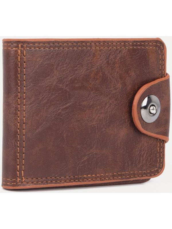 Портмоне на магните, для купюр, для карт, для монет, цвет светло-коричневый