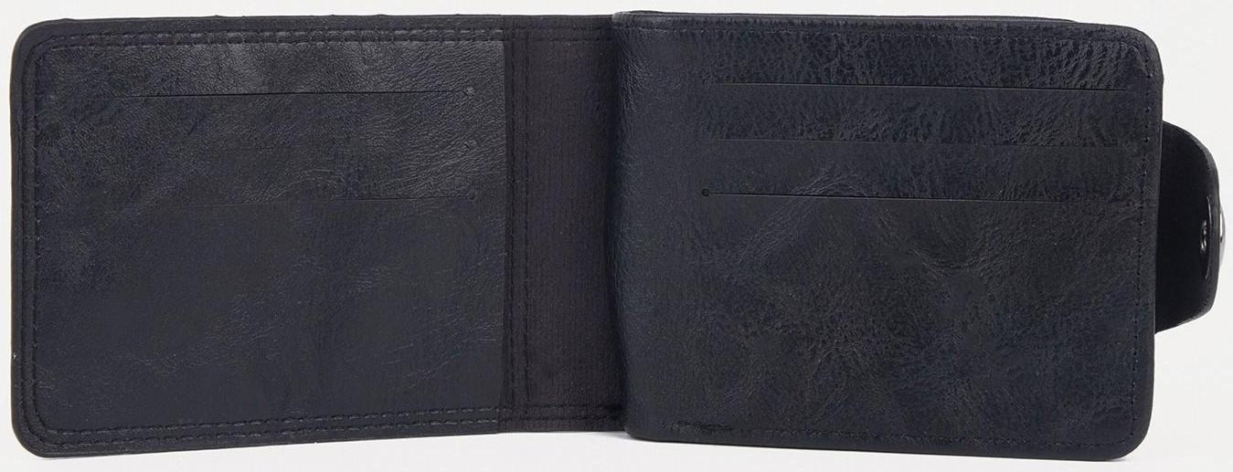Портмоне на магните, для купюр, для карт, для монет, цвет чёрный