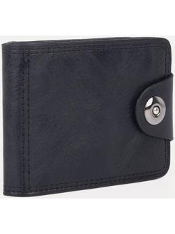 Портмоне на магните, для купюр, для карт, для монет, цвет чёрный