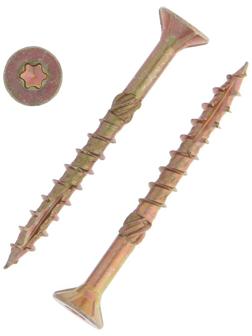 Саморез по дереву INFIX, 5х50 мм, с фрезой потайной, Torx25, жёлтый цинк