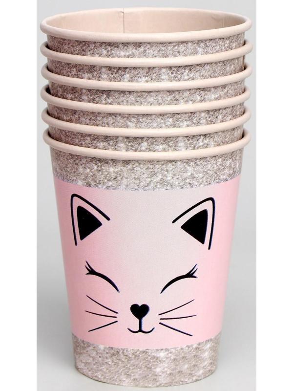 Набор бумажной посуды «Кошечка»