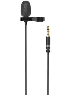 Микрофон RITMIX RCM-110 Black, в комплекте держатель-клипса, разъем 3.5 мм, кабель 2 м