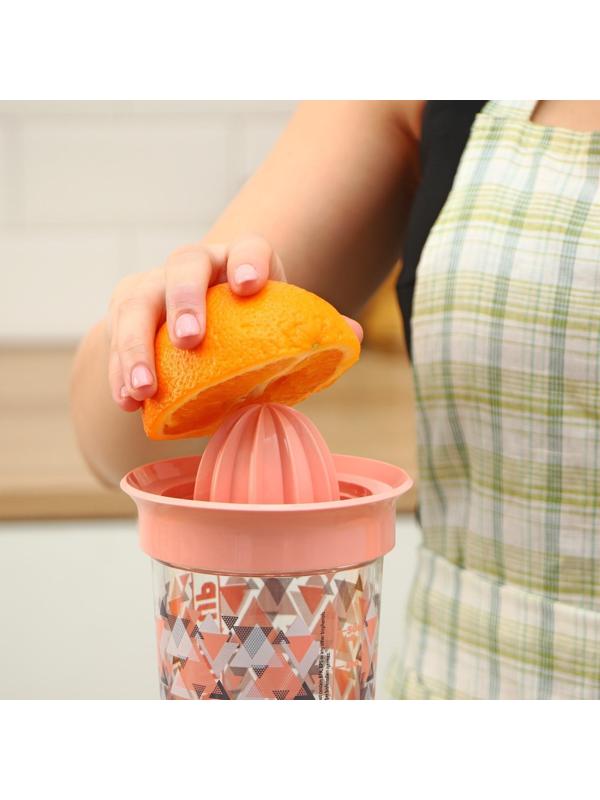 Соковыжималка для цитрусовых ручная «Сомбреро», 600 мл, 11×11×19 см, тритан, цвет МИКС