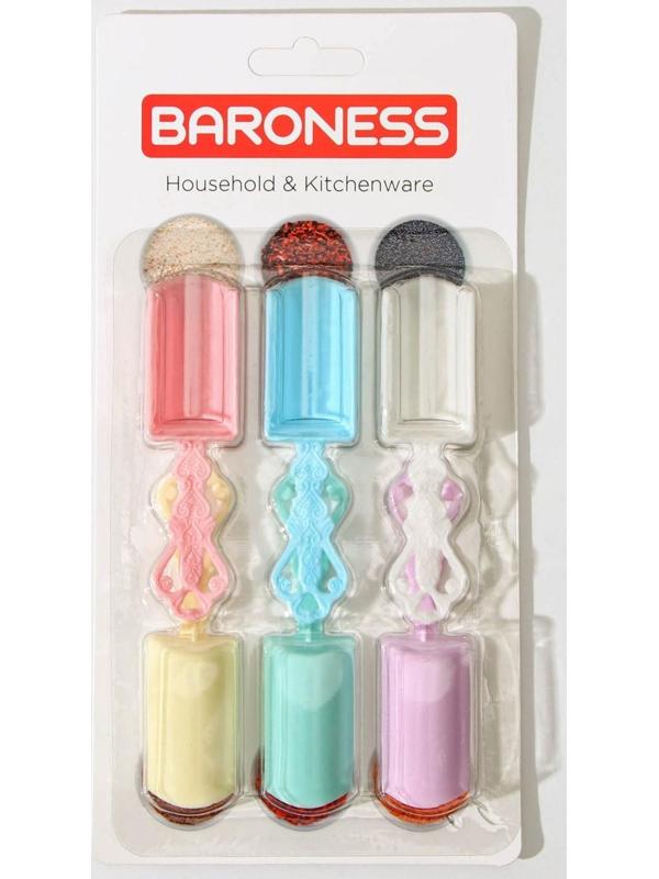 Набор совков «Мини», 6 шт, 9×2,5 см, цвет МИКС