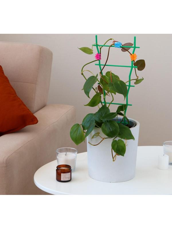 Клипса для растений «Цветок», набор 10 шт., МИКС