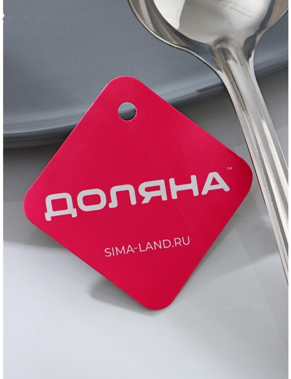 Половник из нержавеющей стали Доляна «Виктория», 35 мл, 22×6,5 см