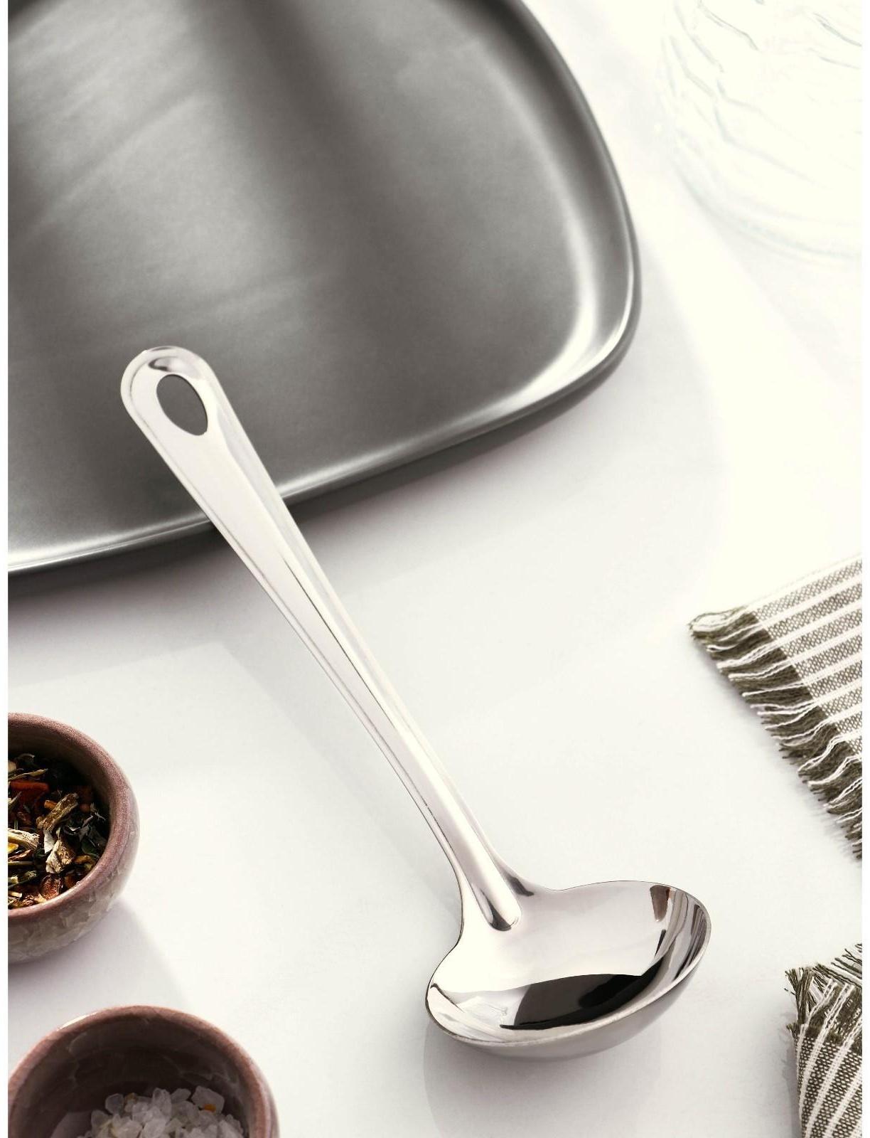 Половник из нержавеющей стали Доляна «Виктория», 35 мл, 22×6,5 см