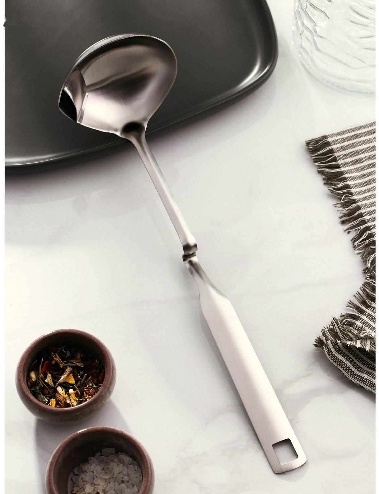 Половник из нержавеющей стали Доляна Bend, 30×9 см, цвет серебряный