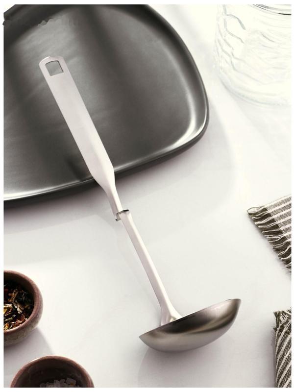 Половник из нержавеющей стали Доляна Bend, 30×9 см, цвет серебряный