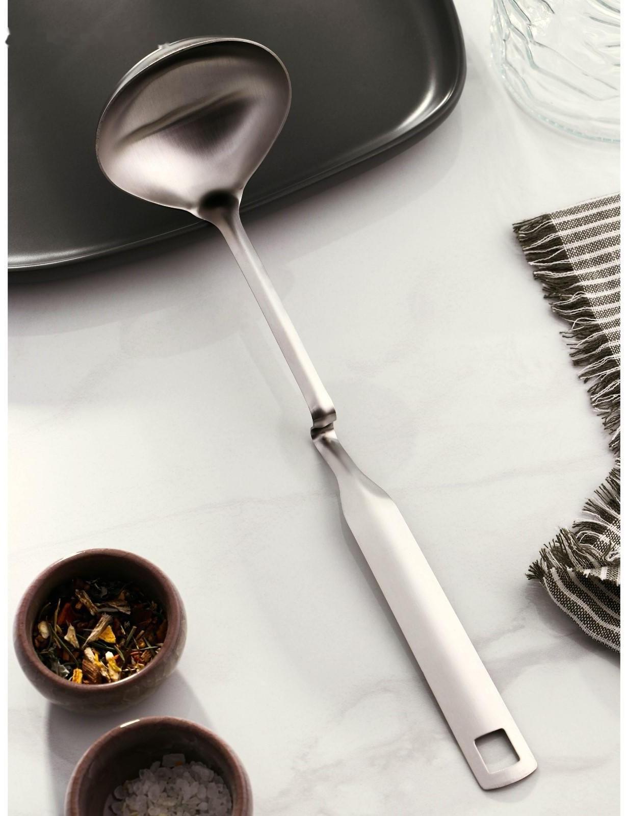 Половник из нержавеющей стали Доляна Bend, 60 мл, 29,5×8 см, цвет серебряный