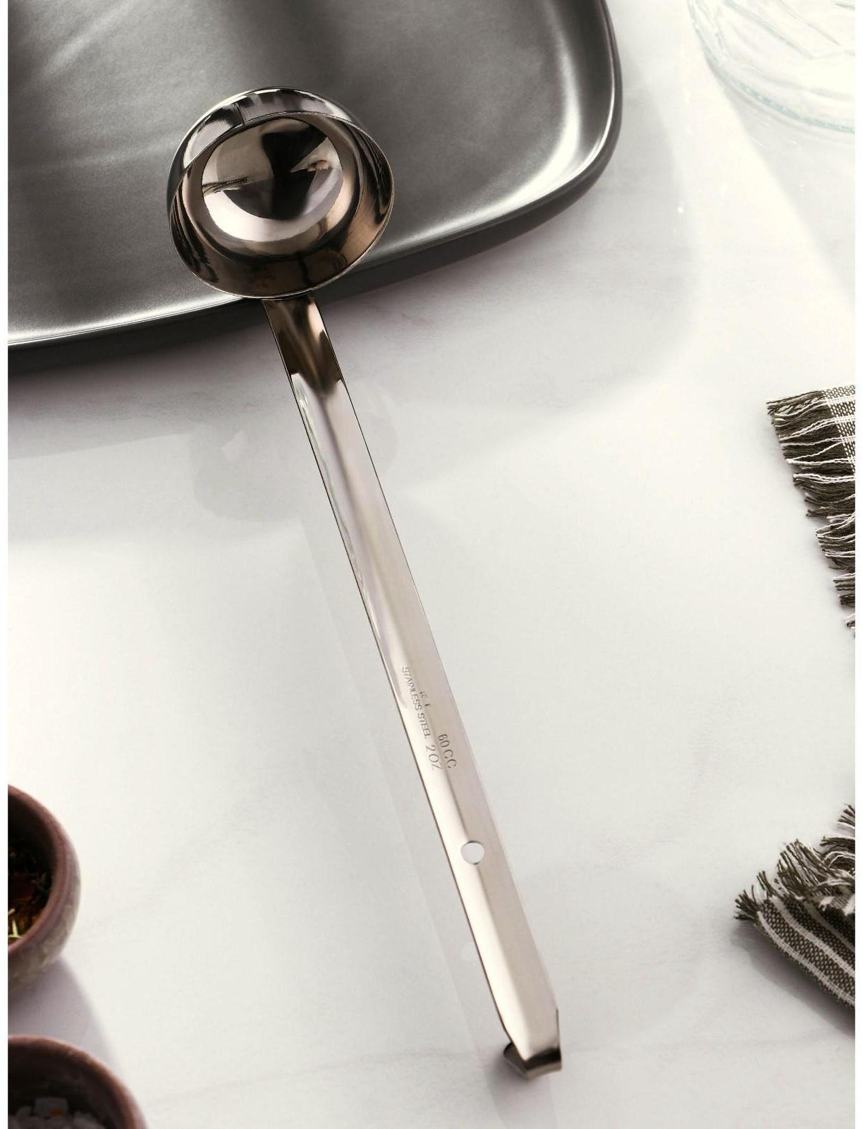 Половник из нержавеющей стали Доляна Everyday, 60 мл, 28×6 см, цвет серебряный