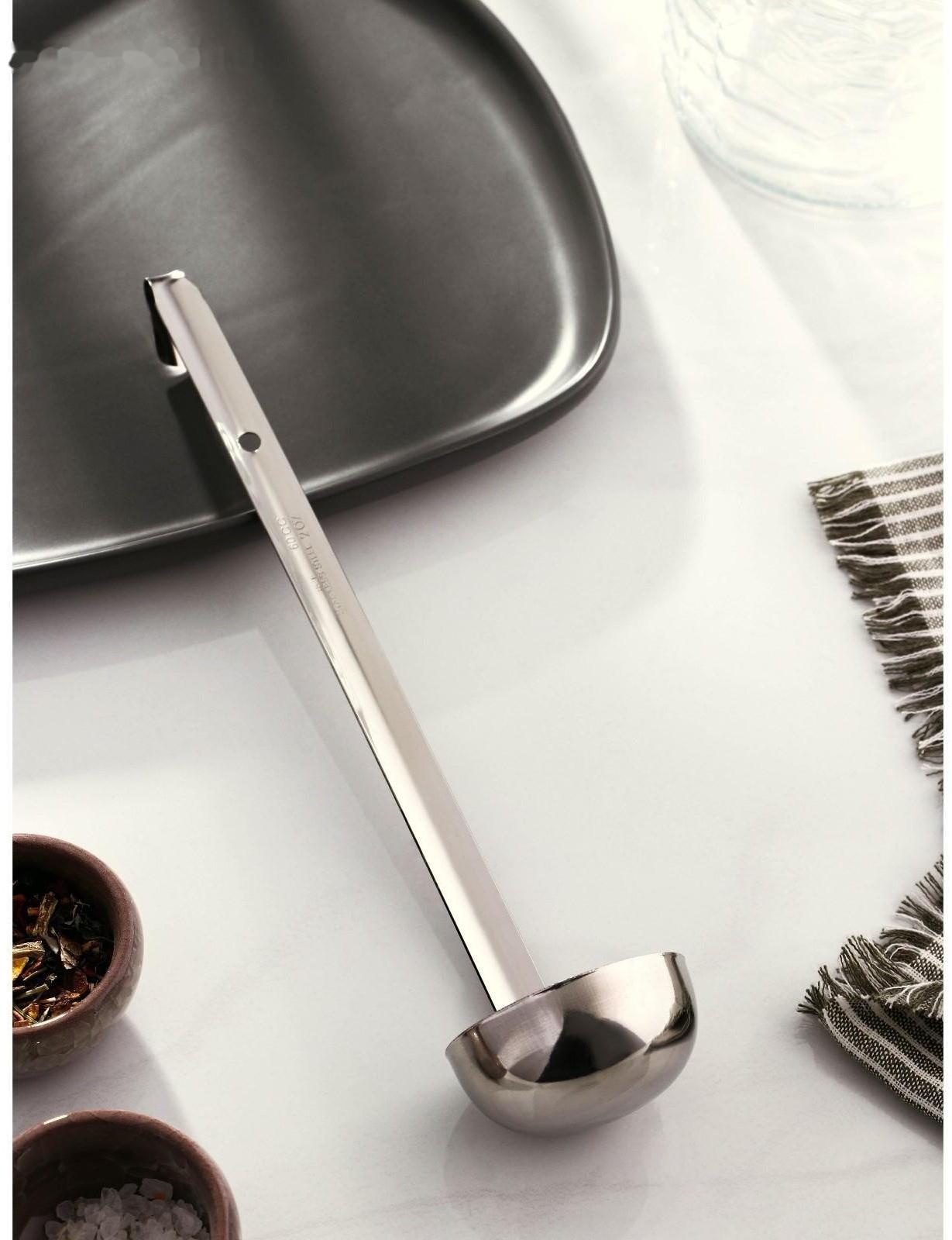 Половник из нержавеющей стали Доляна Everyday, 60 мл, 28×6 см, цвет серебряный