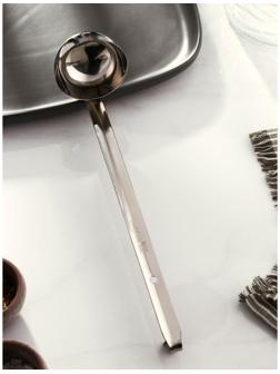 Половник из нержавеющей стали Доляна Everyday, 60 мл, 28×6 см, цвет серебряный