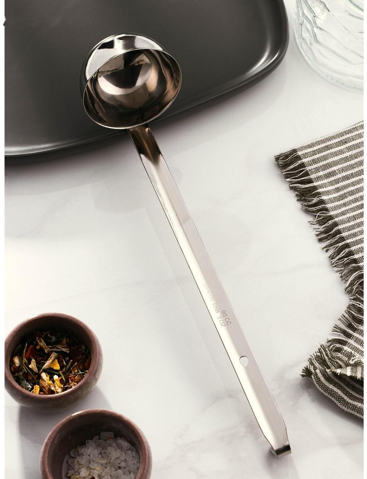 Половник из нержавеющей стали Доляна Everyday, 90 мл, 28×6,5 см, цвет серебряный