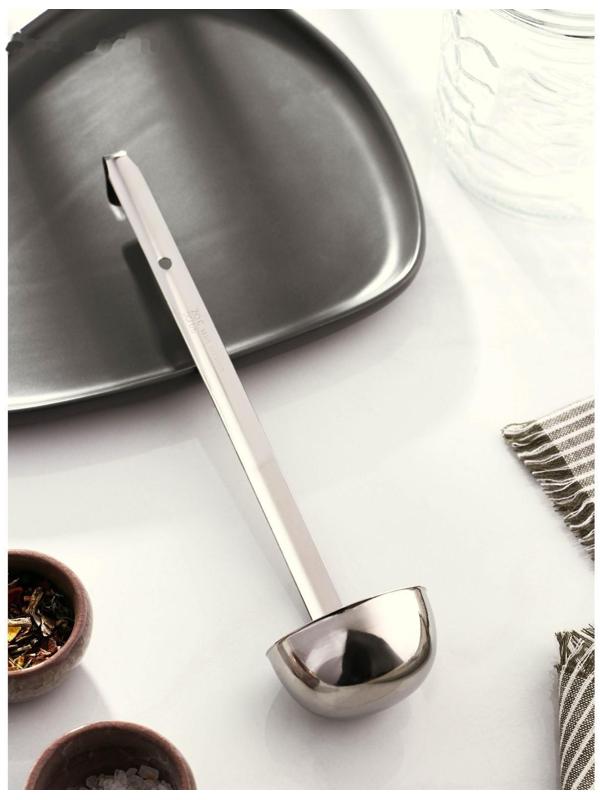 Половник из нержавеющей стали Доляна Everyday, 90 мл, 28×6,5 см, цвет серебряный