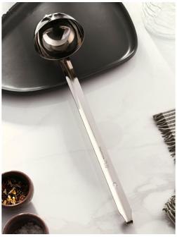 Половник из нержавеющей стали Доляна Everyday, 150 мл, 35×8,5 см, цвет серебряный