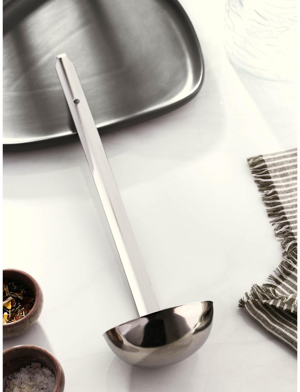 Половник из нержавеющей стали Доляна Everyday, 180 мл, 35×9 см, цвет серебряный