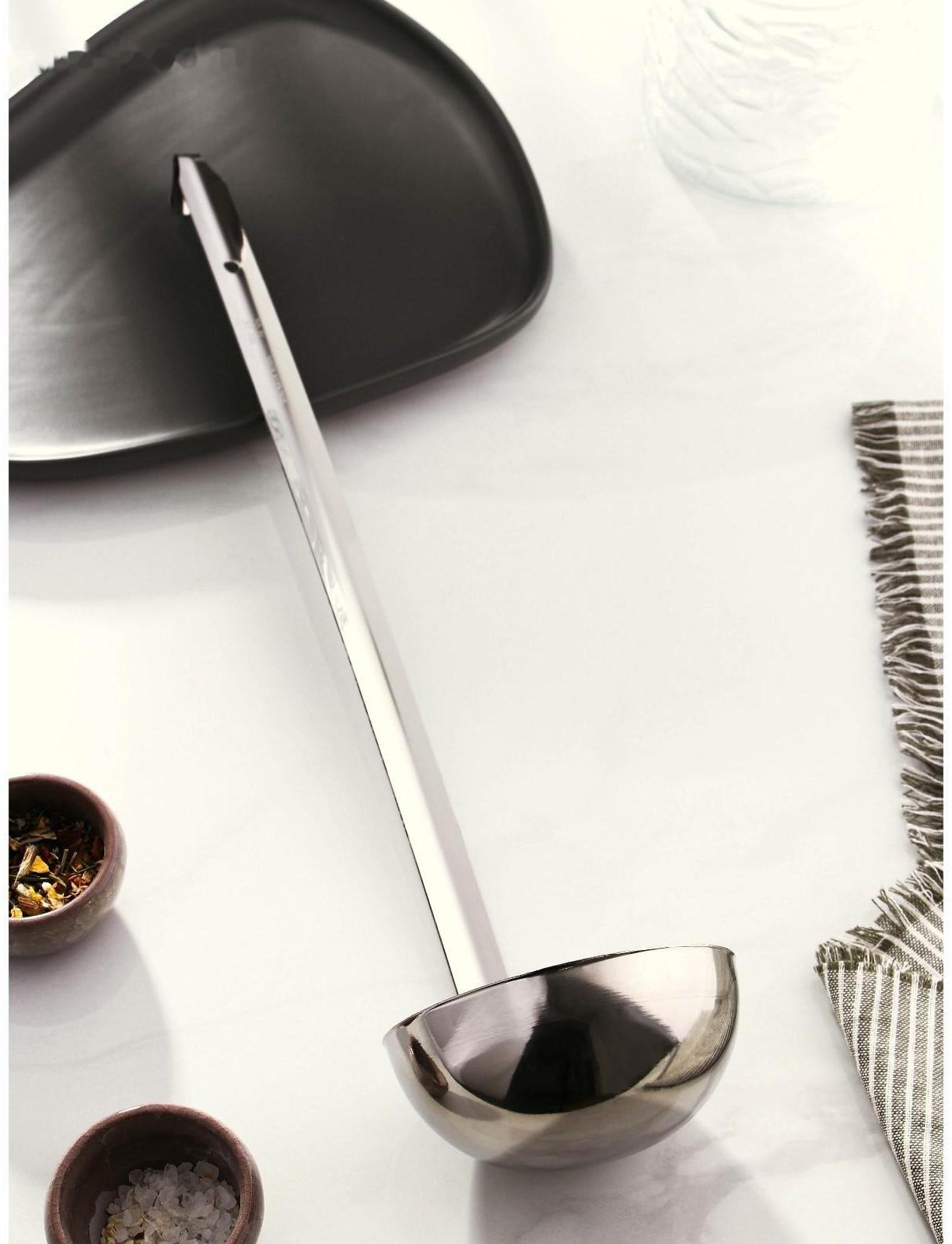 Половник из нержавеющей стали Доляна Everyday, 300 мл, 44×10,5 см, цвет серебряный