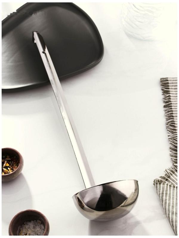 Половник из нержавеющей стали Доляна Everyday, 300 мл, 44×10,5 см, цвет серебряный