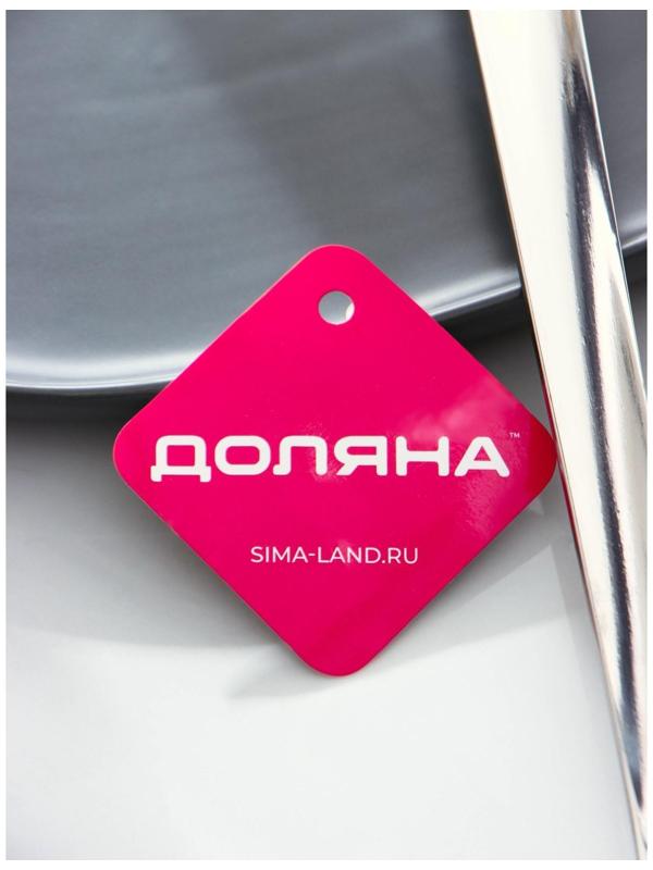 Половник из нержавеющей стали Доляна Everyday, 300 мл, 44×10,5 см, цвет серебряный