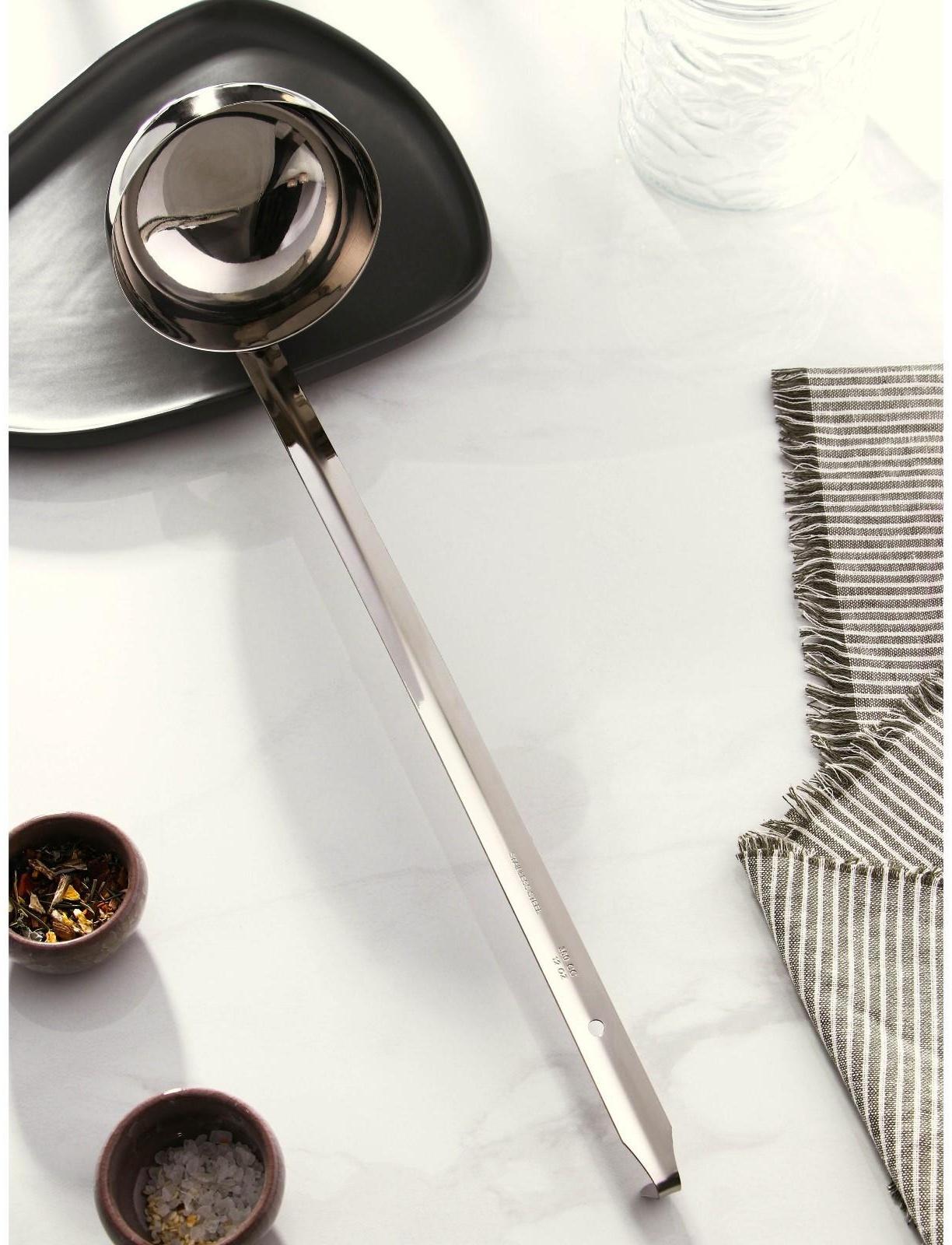 Половник из нержавеющей стали Доляна Everyday, 360 мл, 46×11,5 см, цвет серебряный