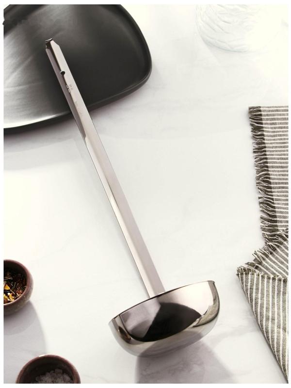 Половник из нержавеющей стали Доляна Everyday, 360 мл, 46×11,5 см, цвет серебряный