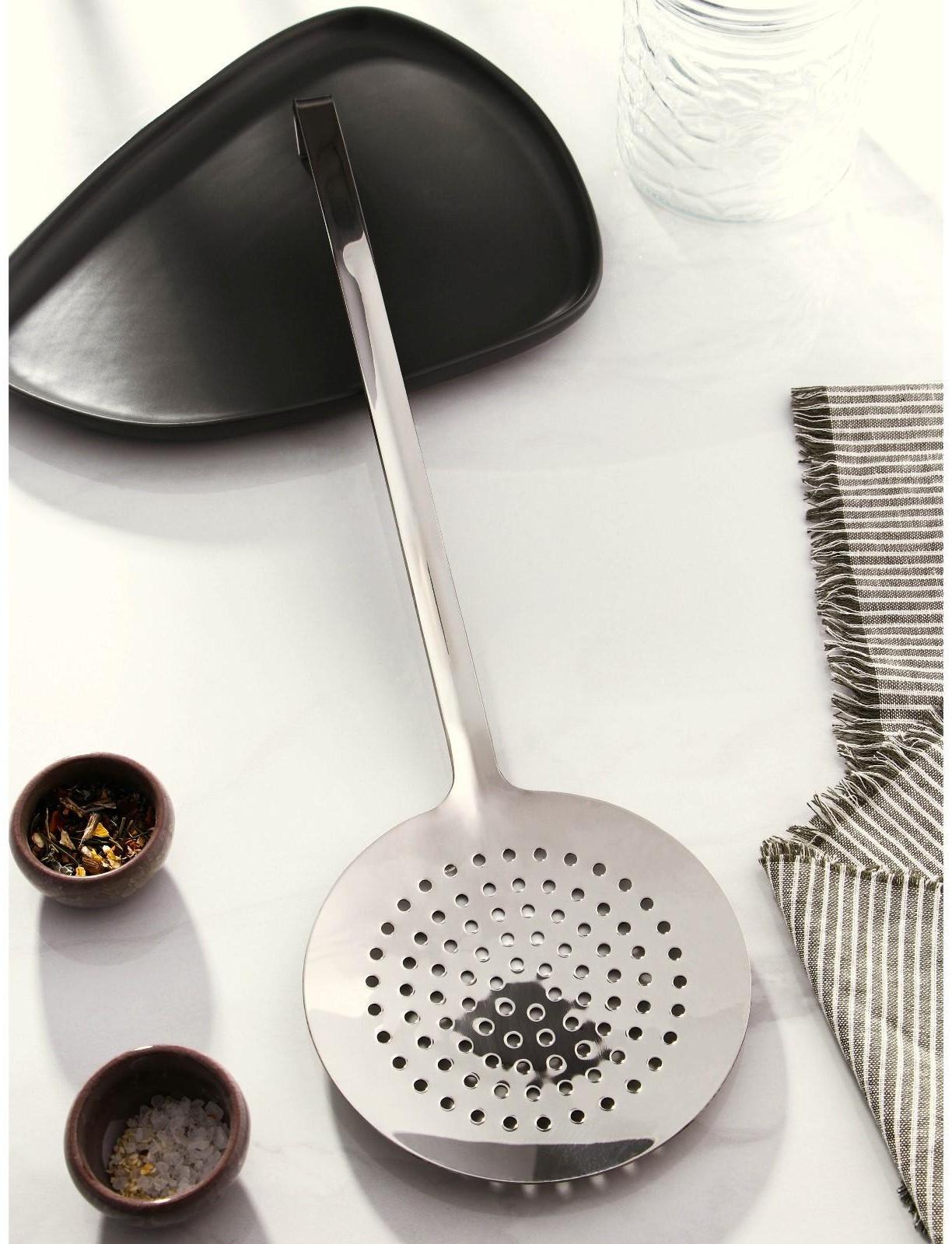 Шумовка из нержавеющей стали Доляна Everyday, 53,5×16, толщина 3 мм, цвет серебряный