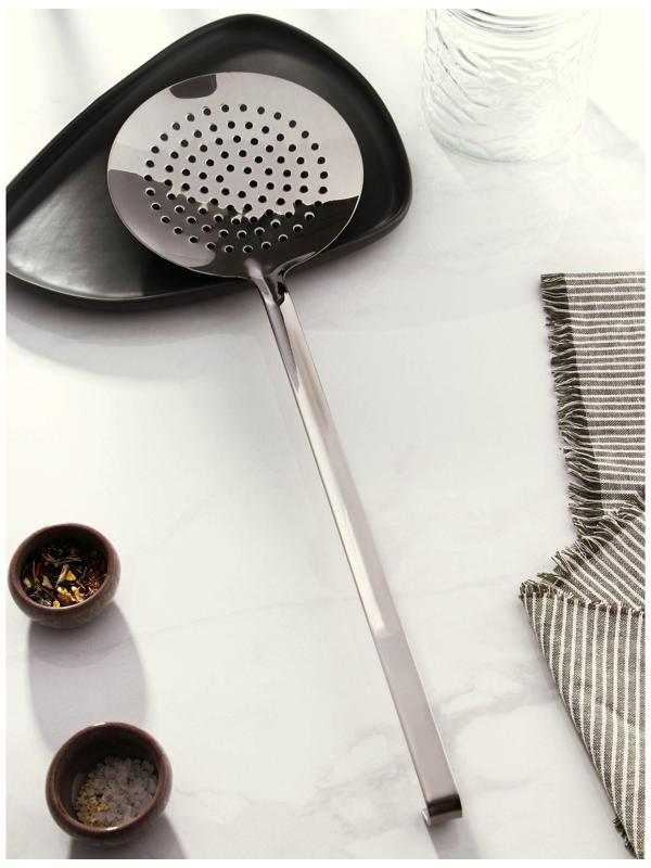 Шумовка из нержавеющей стали Доляна Everyday, 53,5×16, толщина 3 мм, цвет серебряный