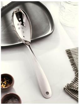 Ложка гарнирная из нержавеющей стали перфорированная Доляна Everyday, 33×6,4 см, толщина 3 мм, цвет серебряный