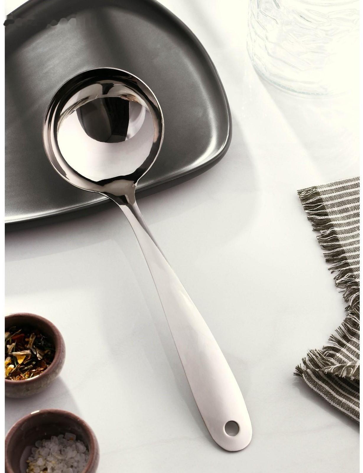 Ложка разливательная из нержавеющей стали Доляна Everyday, 29×9 см, толщина 3 мм