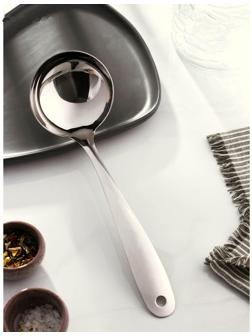 Ложка разливательная из нержавеющей стали Доляна Everyday, 29×9 см, толщина 3 мм