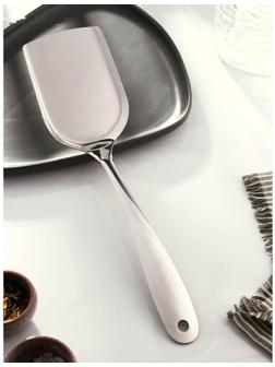 Лопатка из нержавеющей стали Доляна Everyday, 34×8,5 см, толщина 3 мм, цвет серебряный